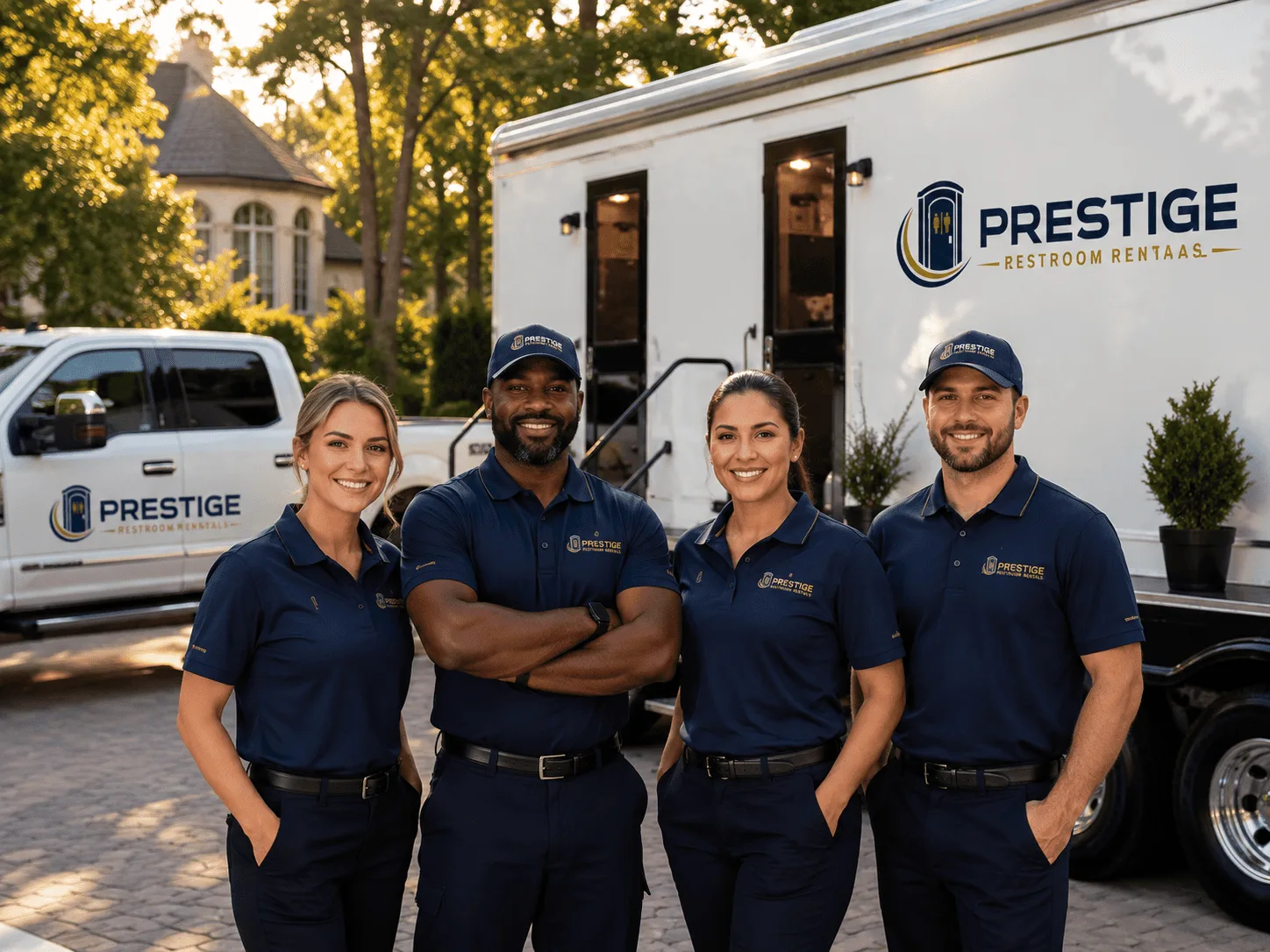 Trusted Luxury Portable Restrooms company in Hye, TX